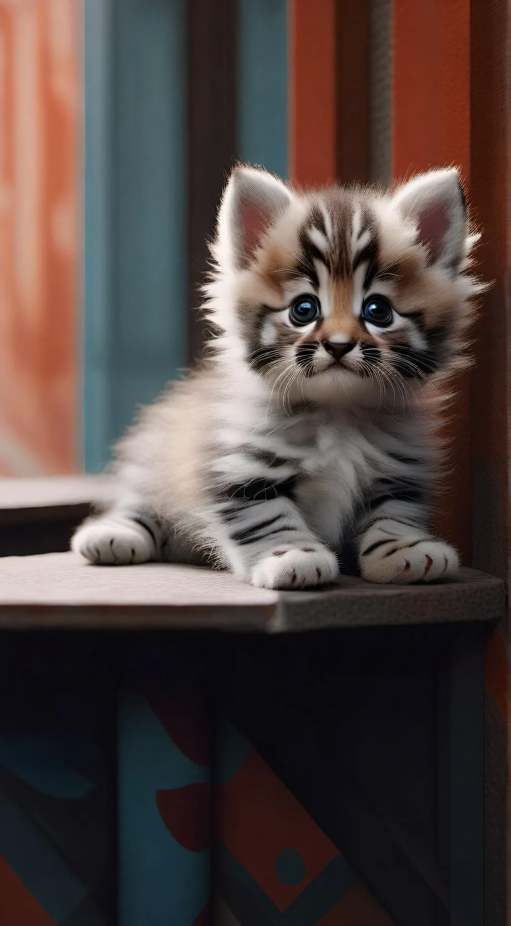 ai character: Gato bebé  background