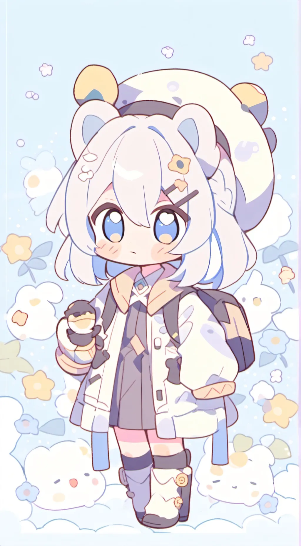 ai character: 🎀🩵Kuni🩵🎀 background