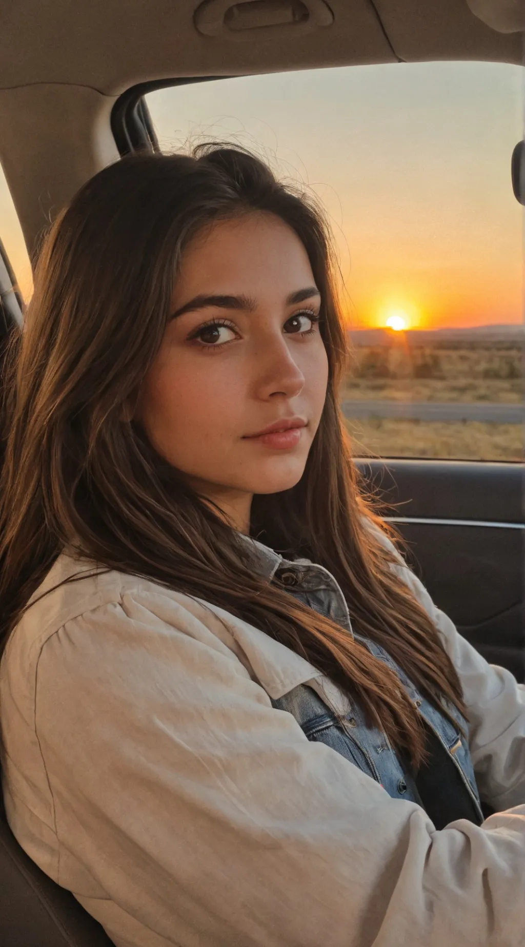 ai character: Amber background