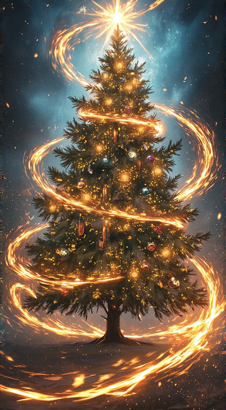 ai character: ~mha Christmas~ background