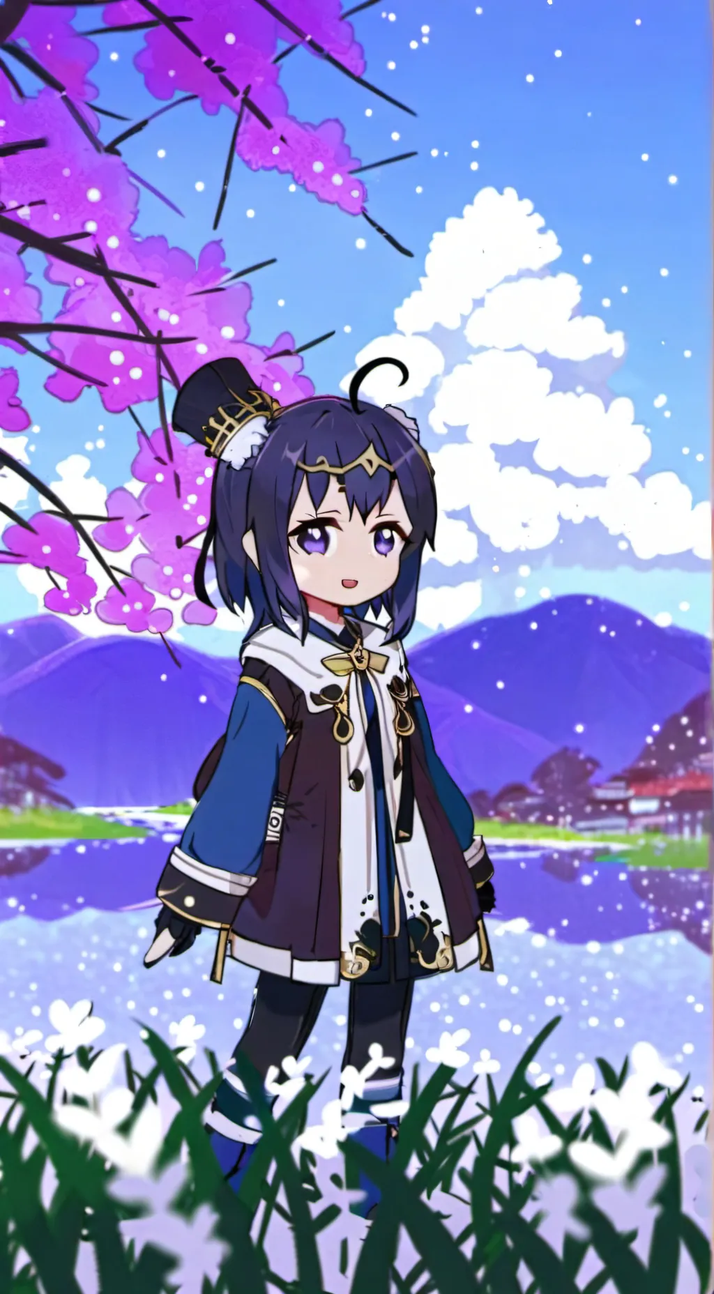 ai character: douma- background