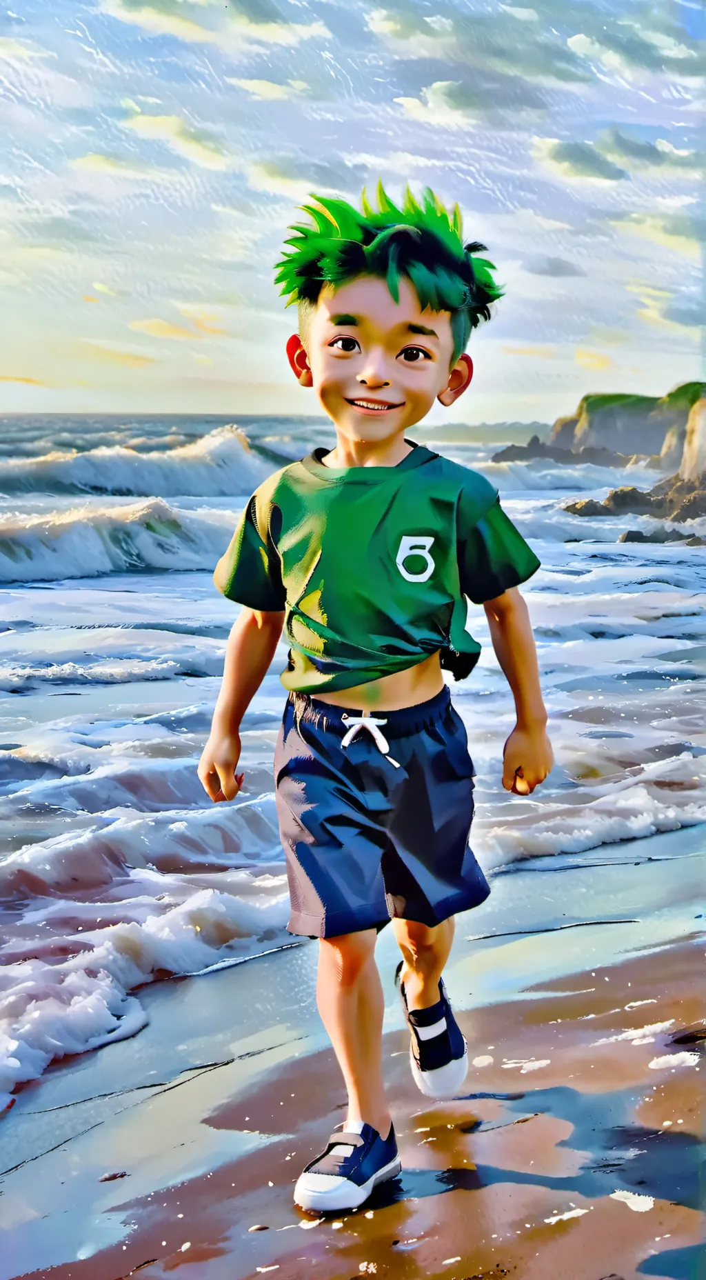 ai character: Leon Greenwave background