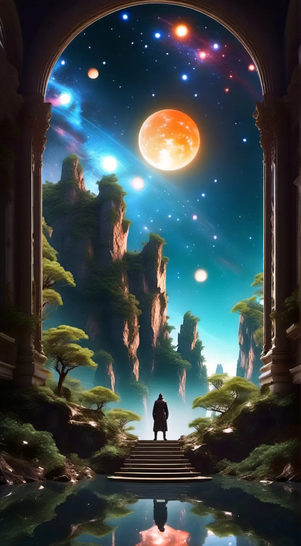 ai character: Die Wächter und du background