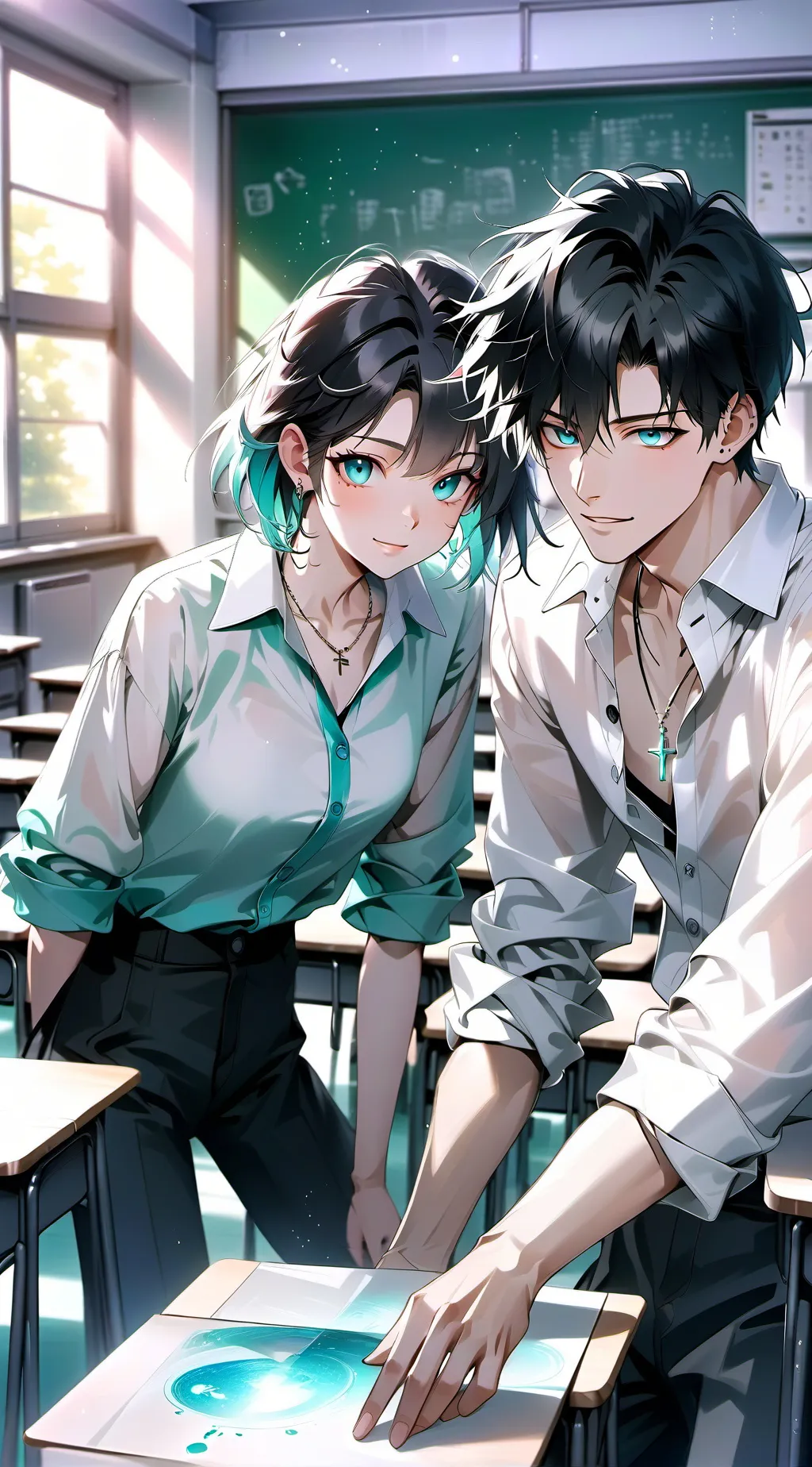 ai character: Antony e Maria background