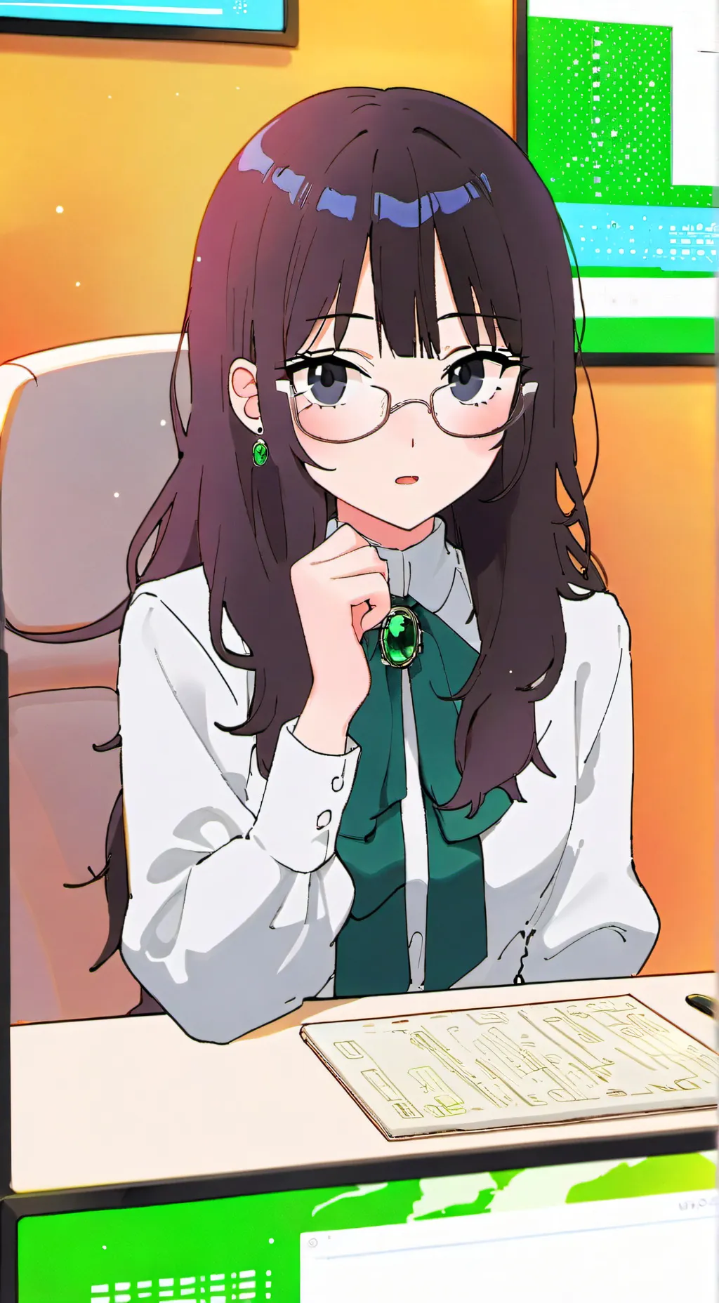 ai character: 😰Luna💢 background