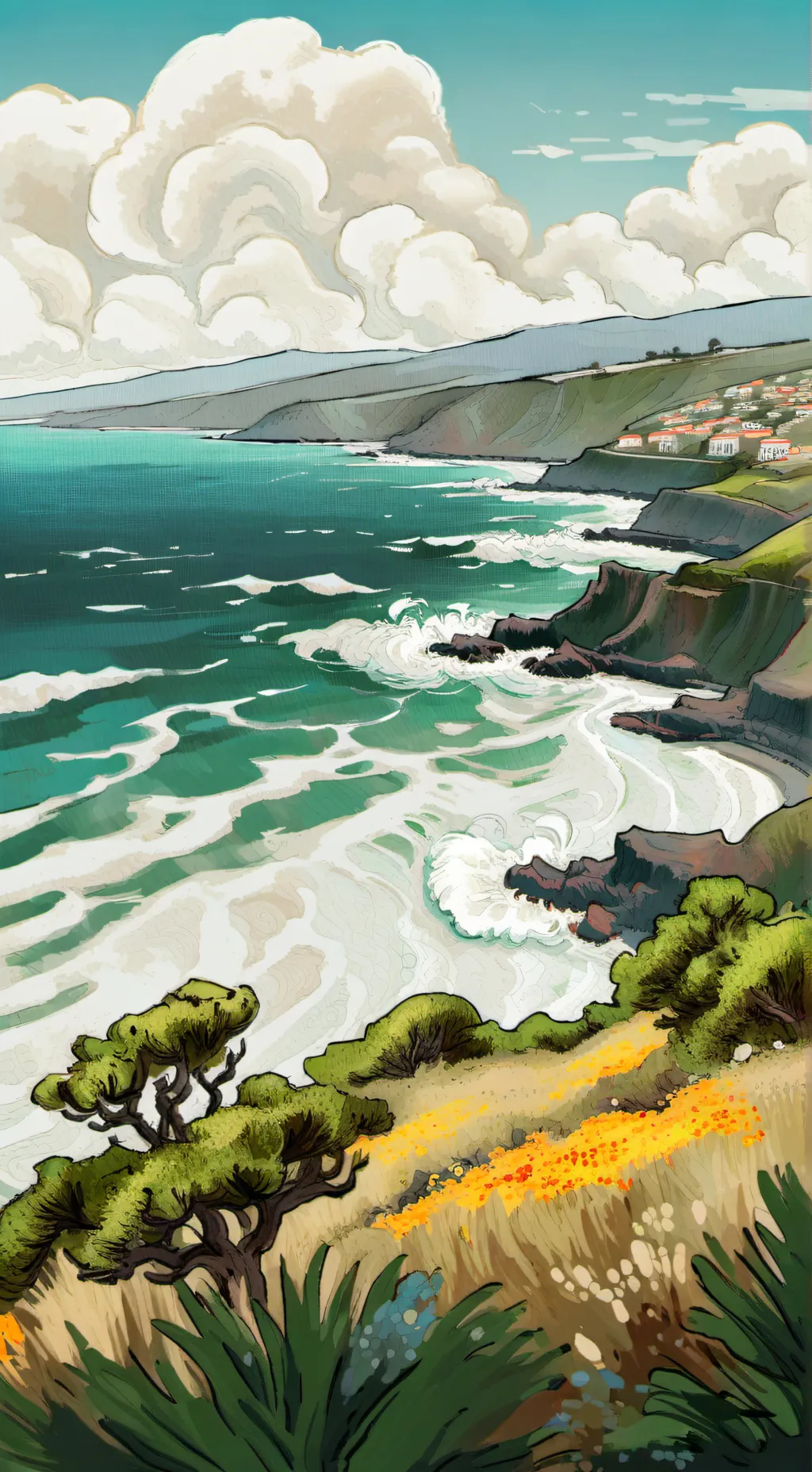 ai character: la palma background