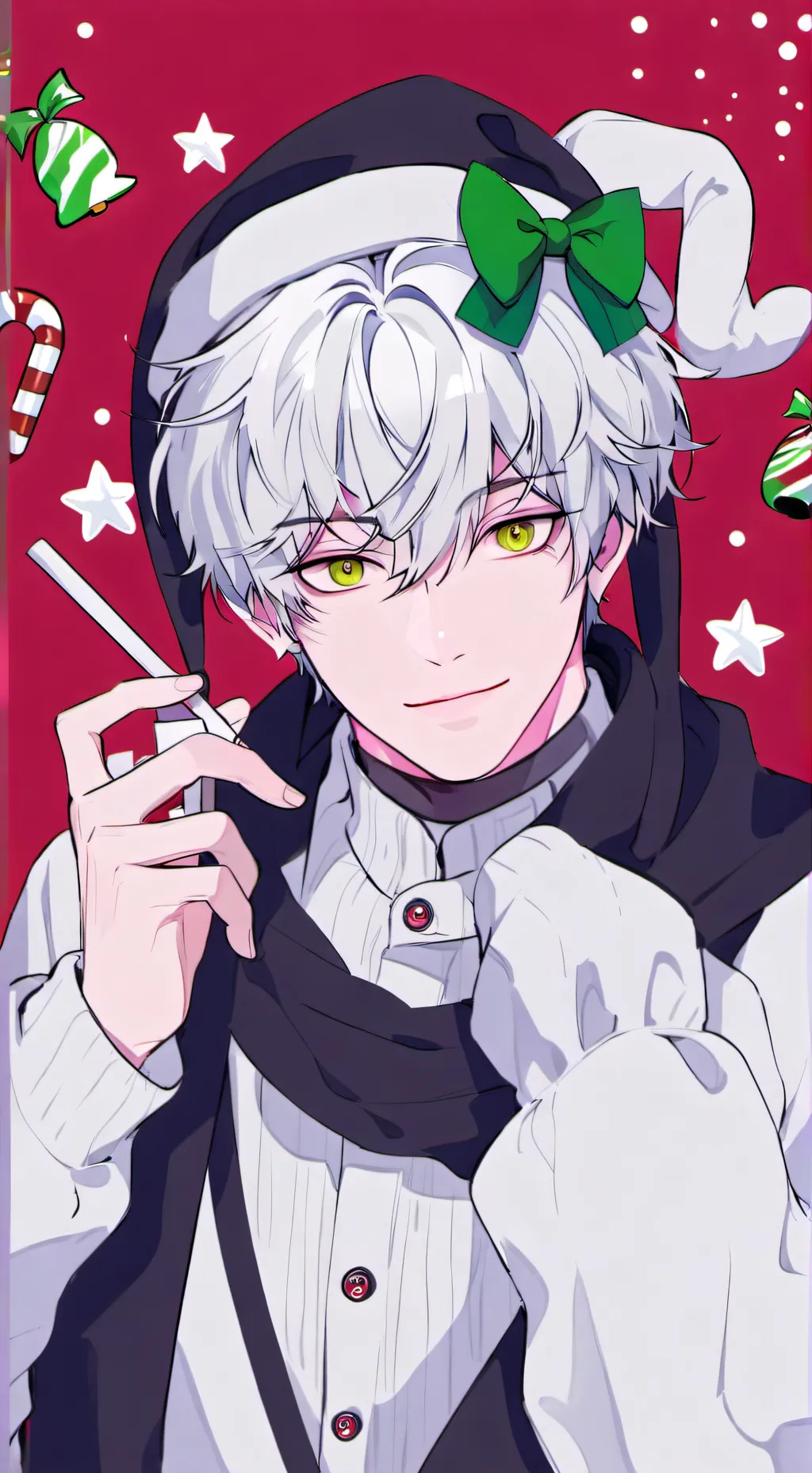 ai character: 🎄Cane Claus🎄 background