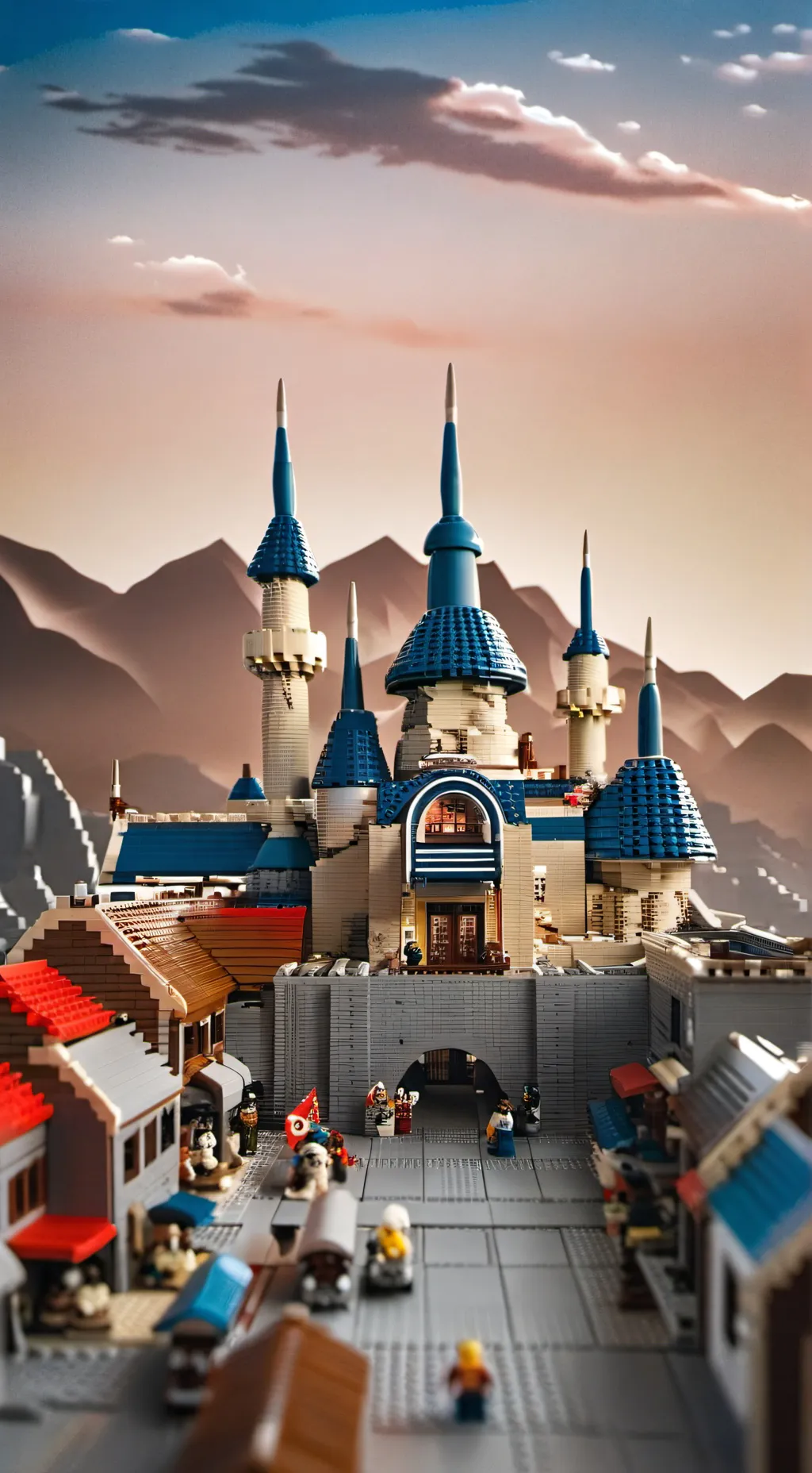 ai character: Lego Land background