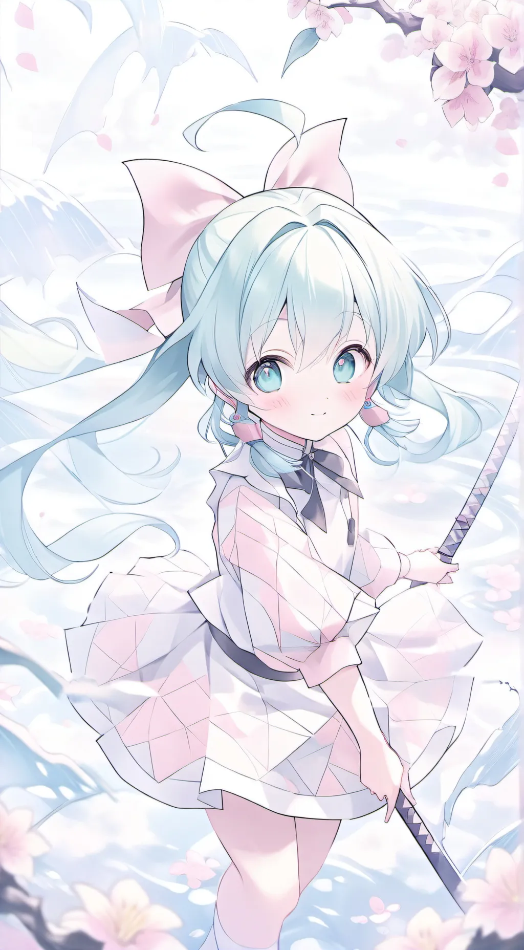 ai character: cloudy background