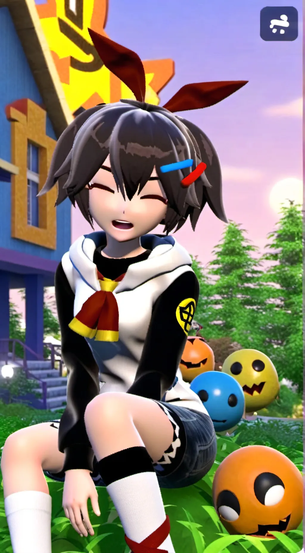 ai character: HASHIRAAA background