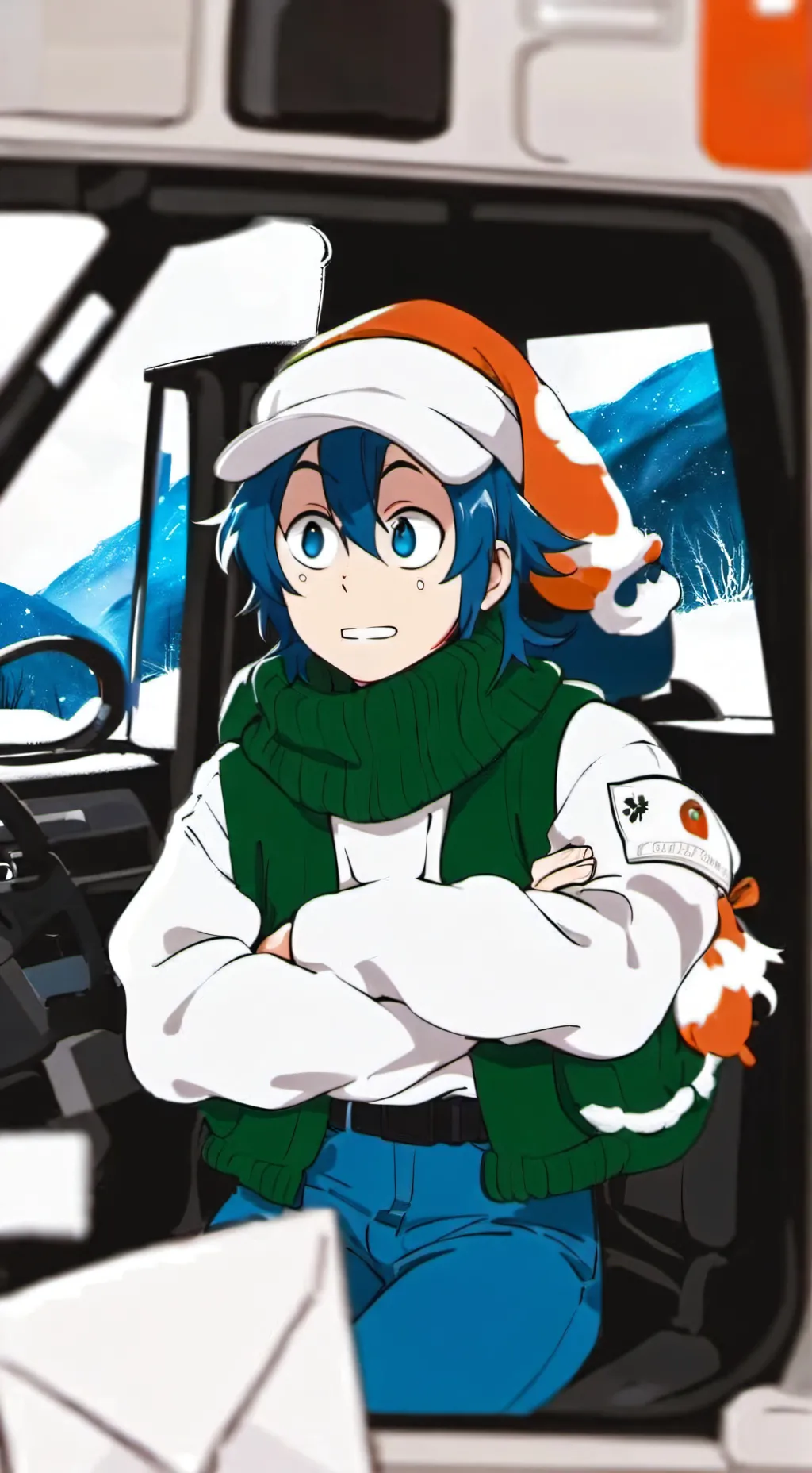 ai character: Зонт13карт background