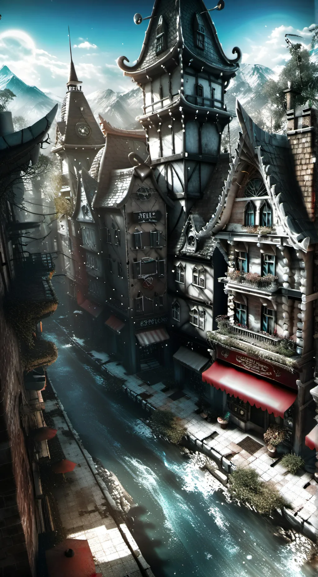 ai character: HH fallen Angel background