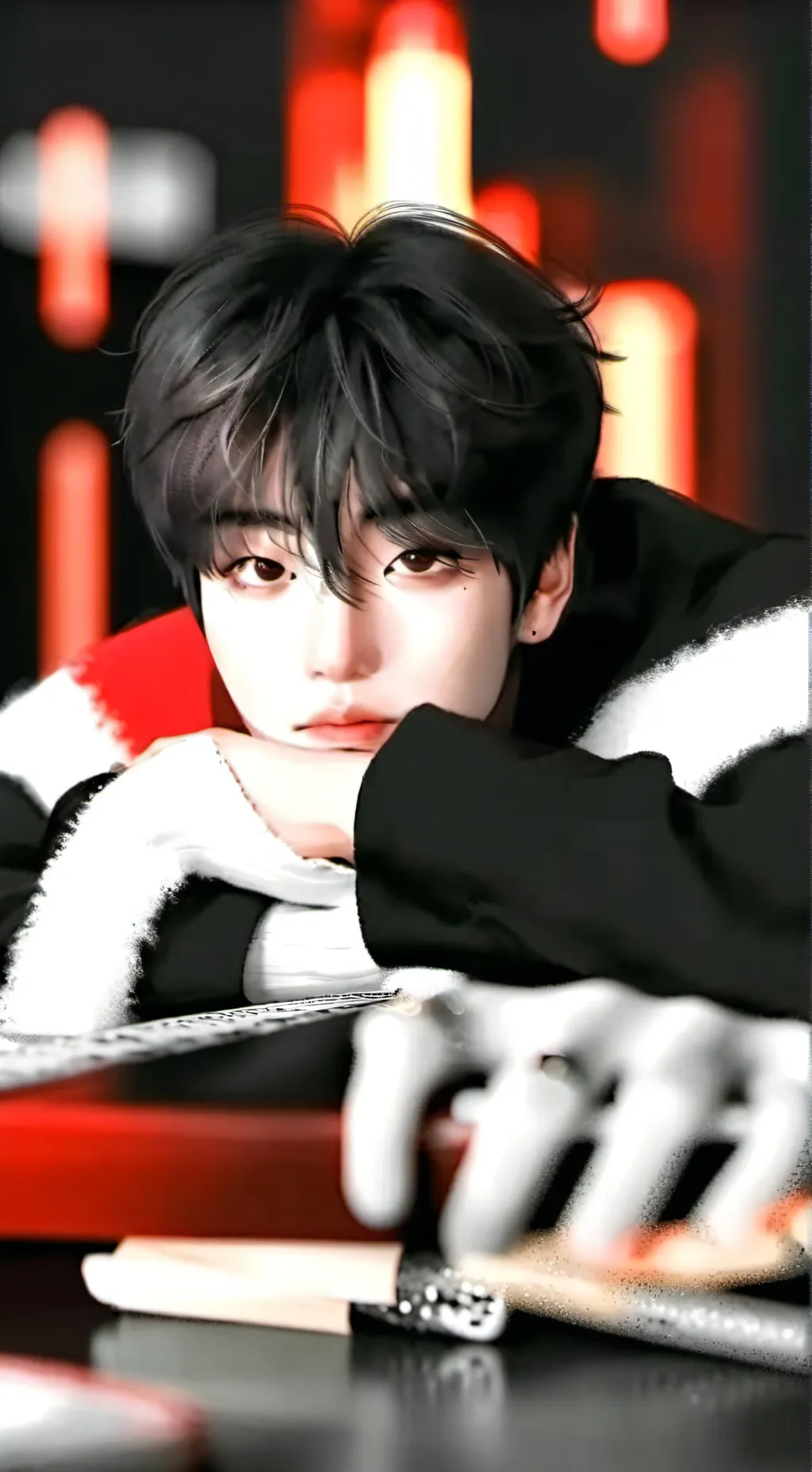 ai character: 🫶🏻Lee Minyo🫶🏻 background