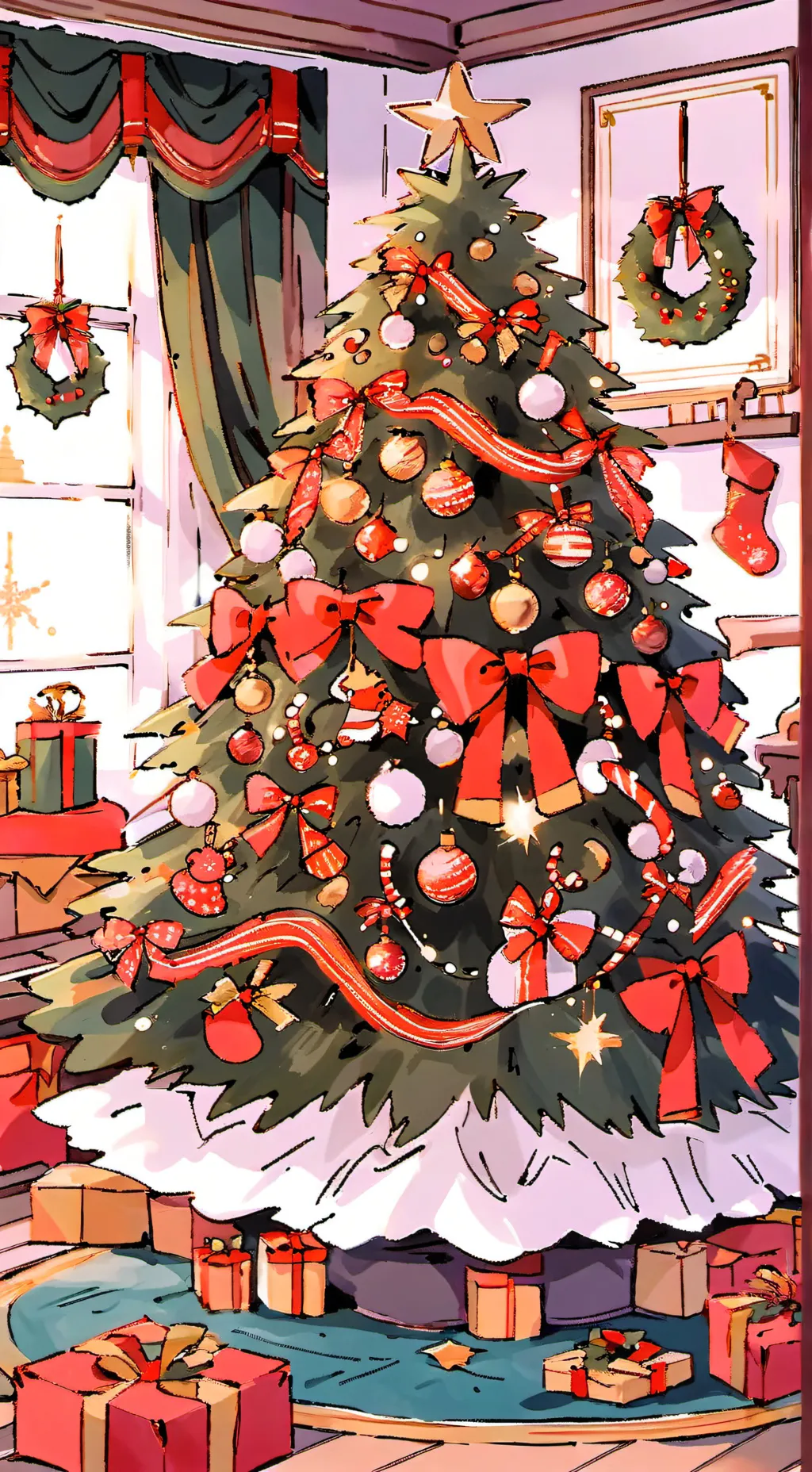 ai character: The Boys-Christmas background