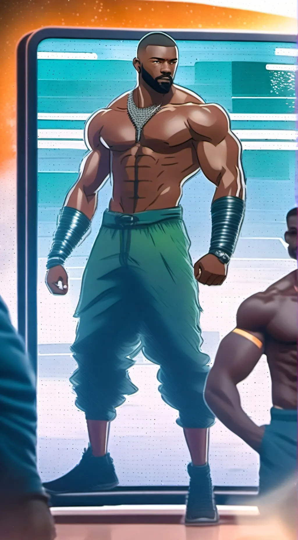 ai character: this is mario.  background