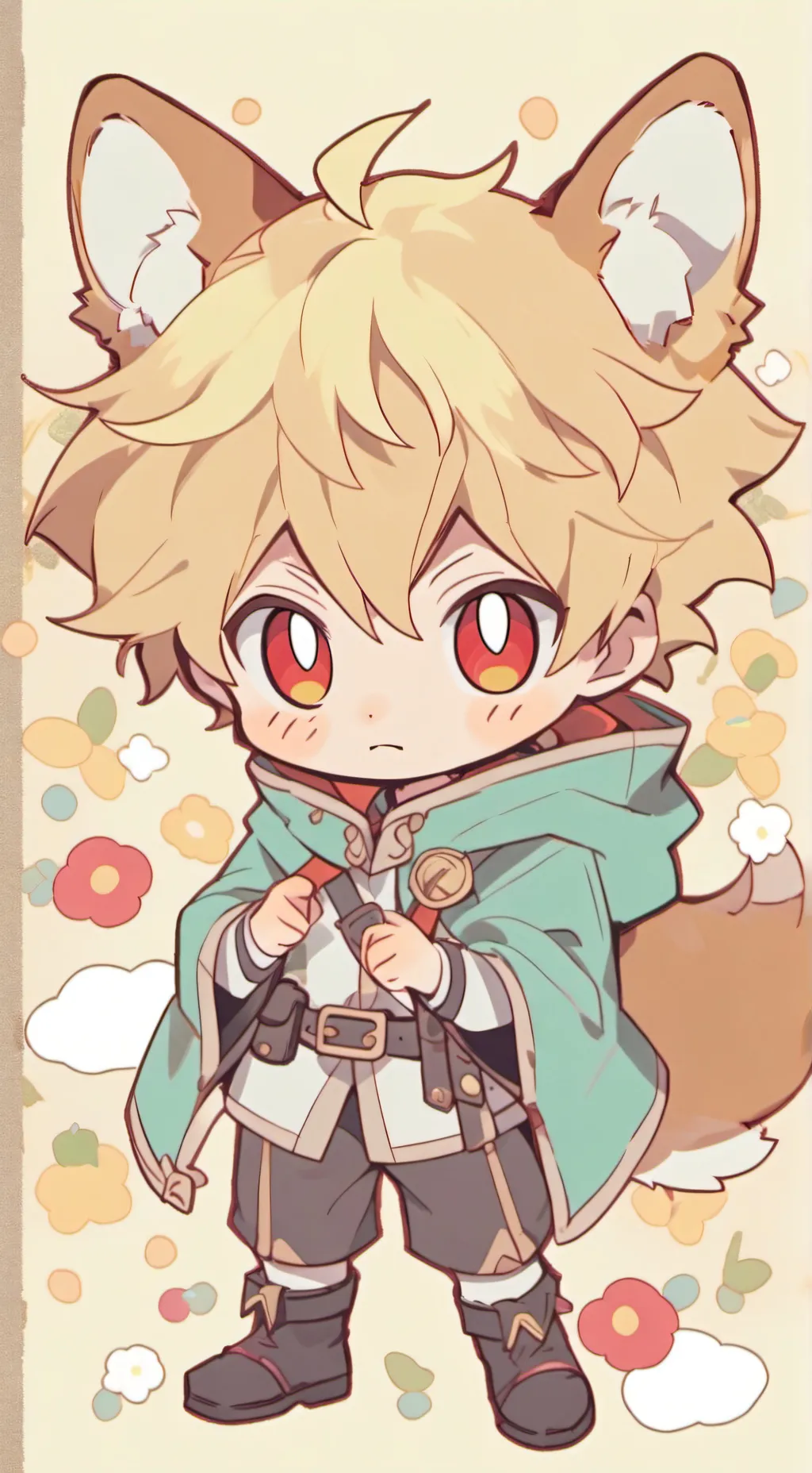 ai character: Katsuki Bakugo  background