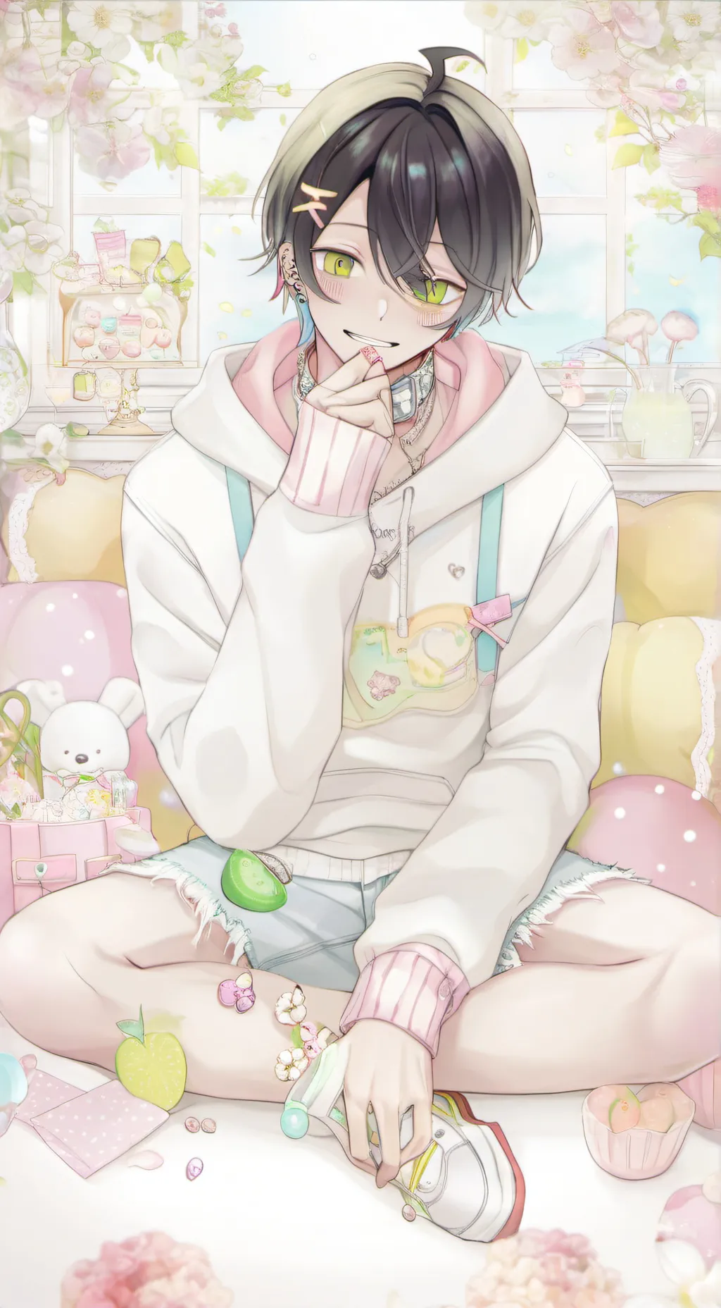 ai character: ❄️🌈🏖️*+*Adam*+*🎀💓💧 background