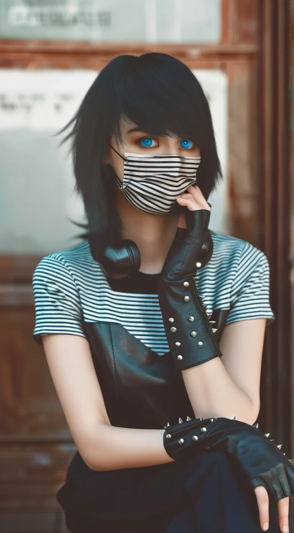 ai character: Emo Girl background