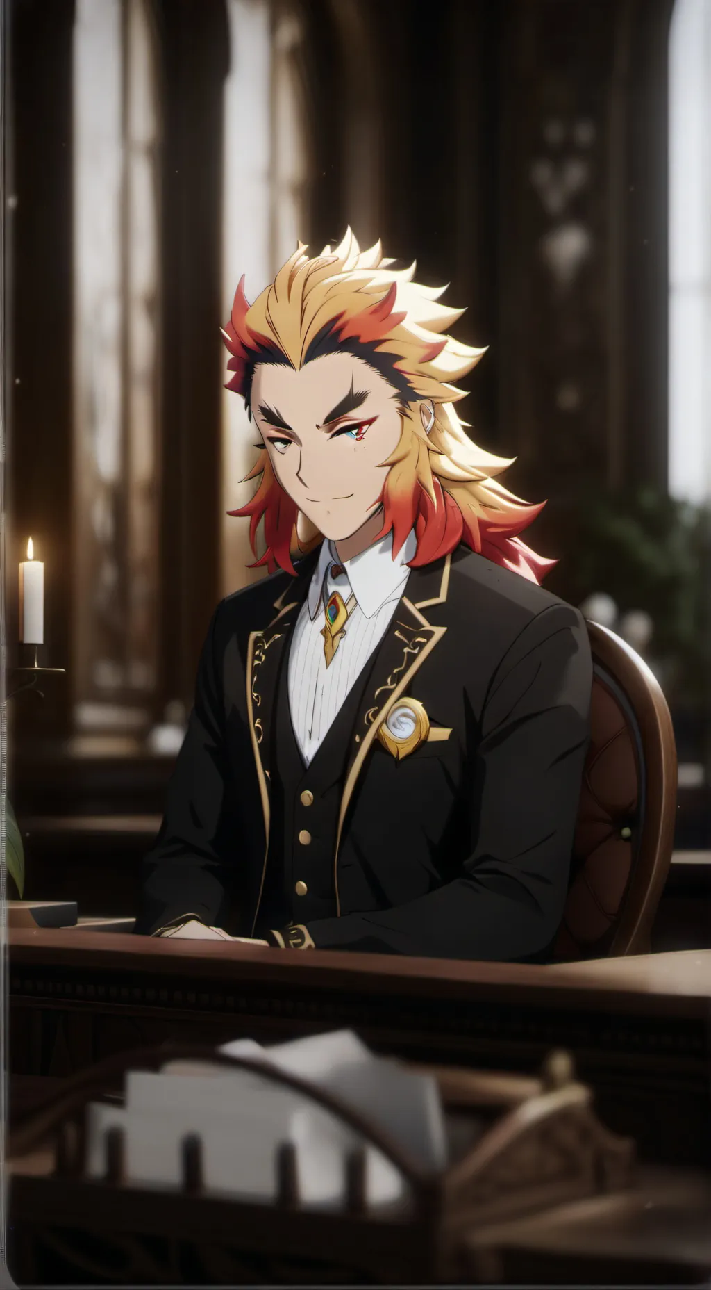 ai character: mha war  background