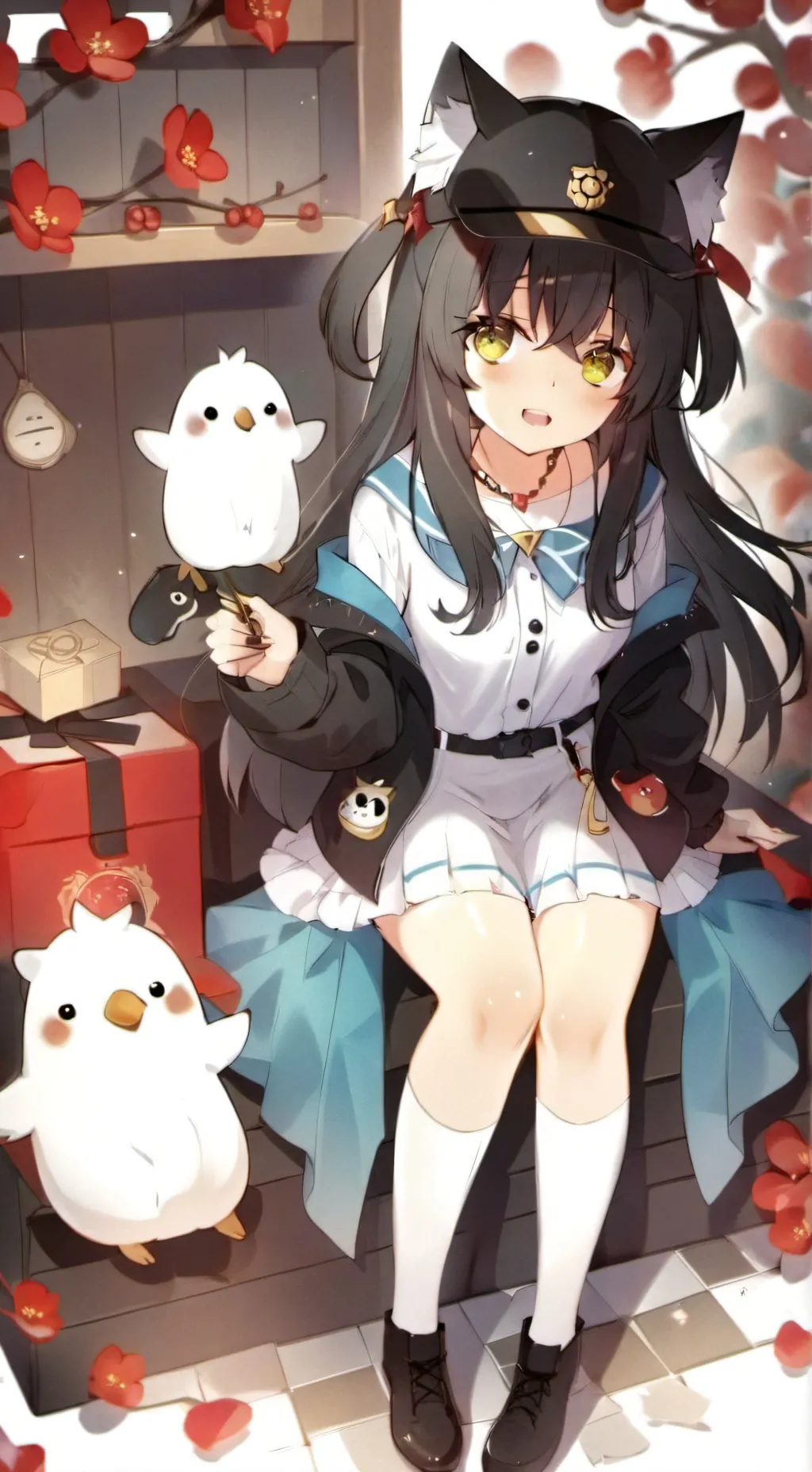 ai character: Ella es alondra  background