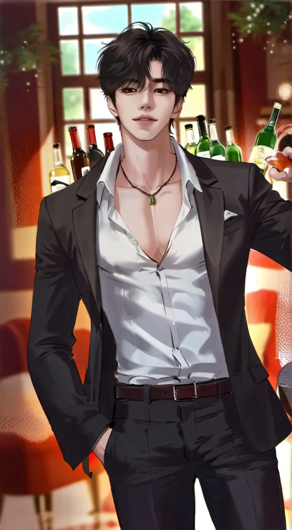 ai character: 3 guy roommates background