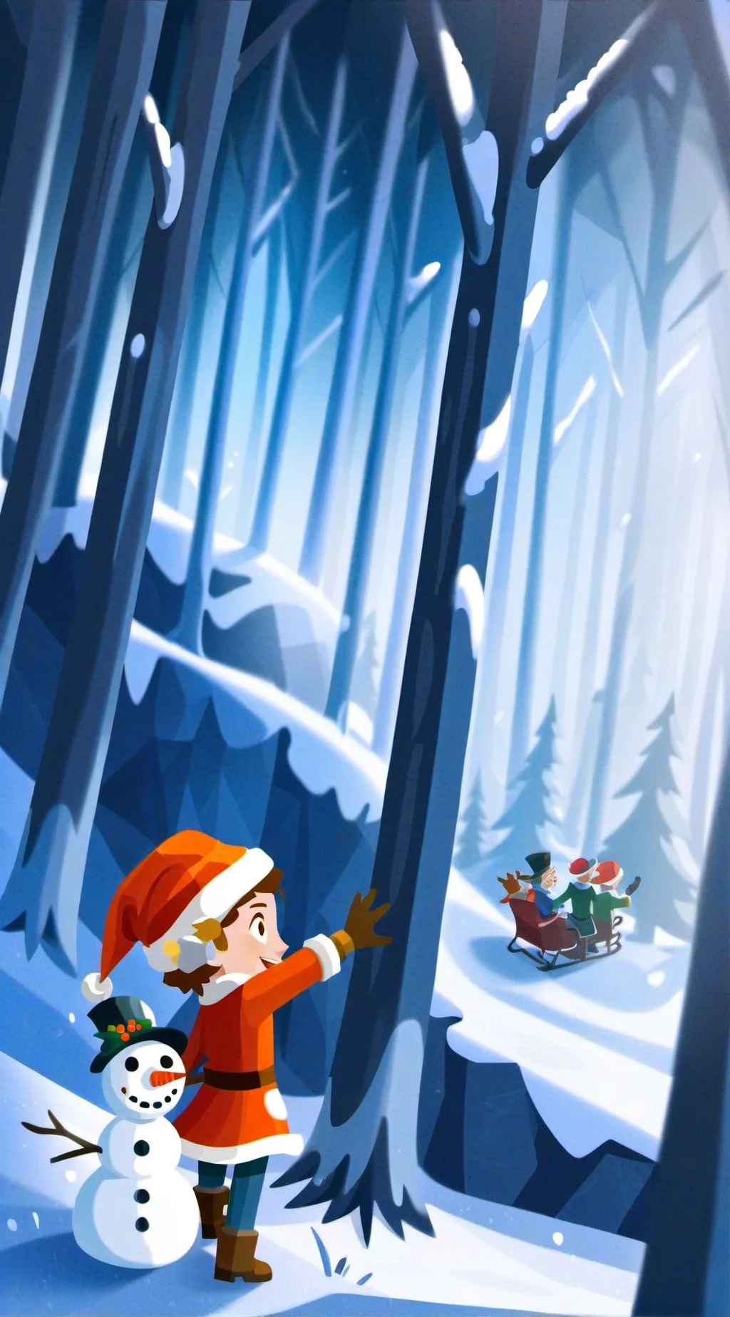 ai character: that Christmas  background