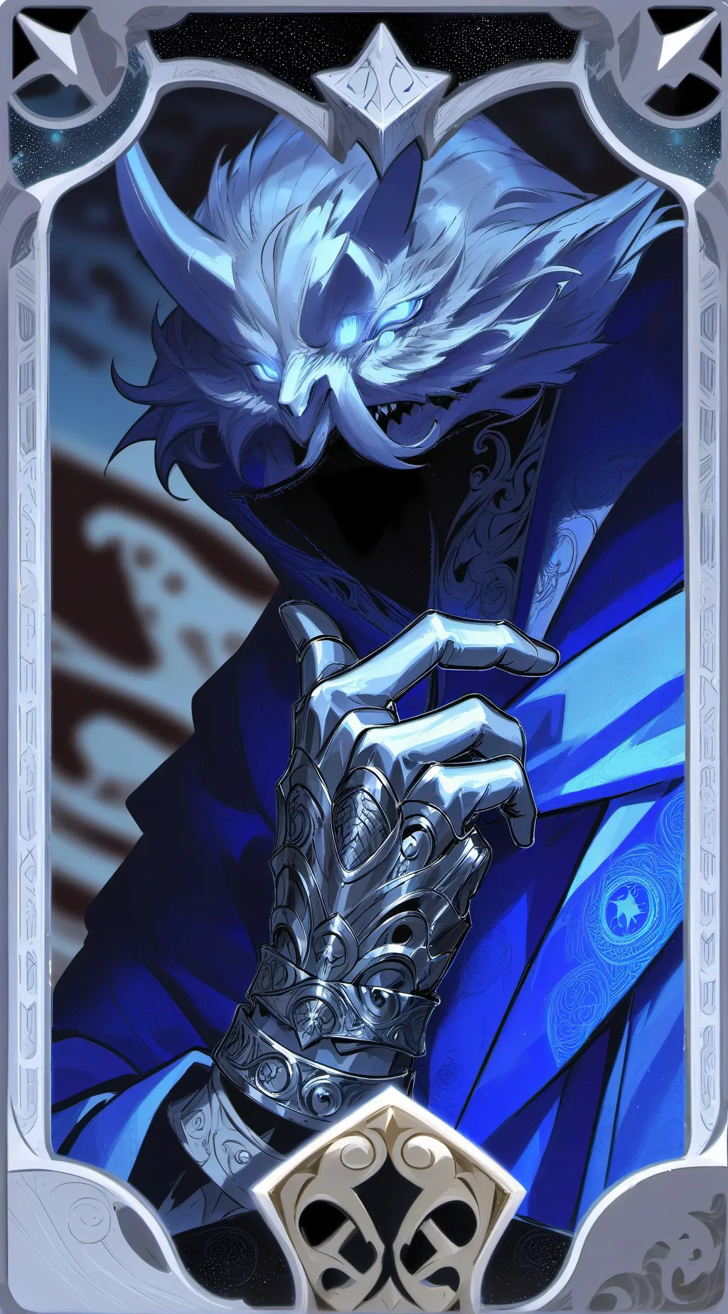 ai character: black background