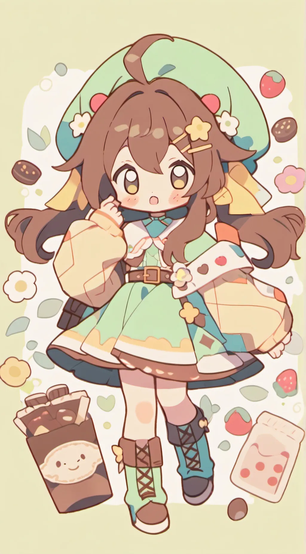 ai character: Choco background