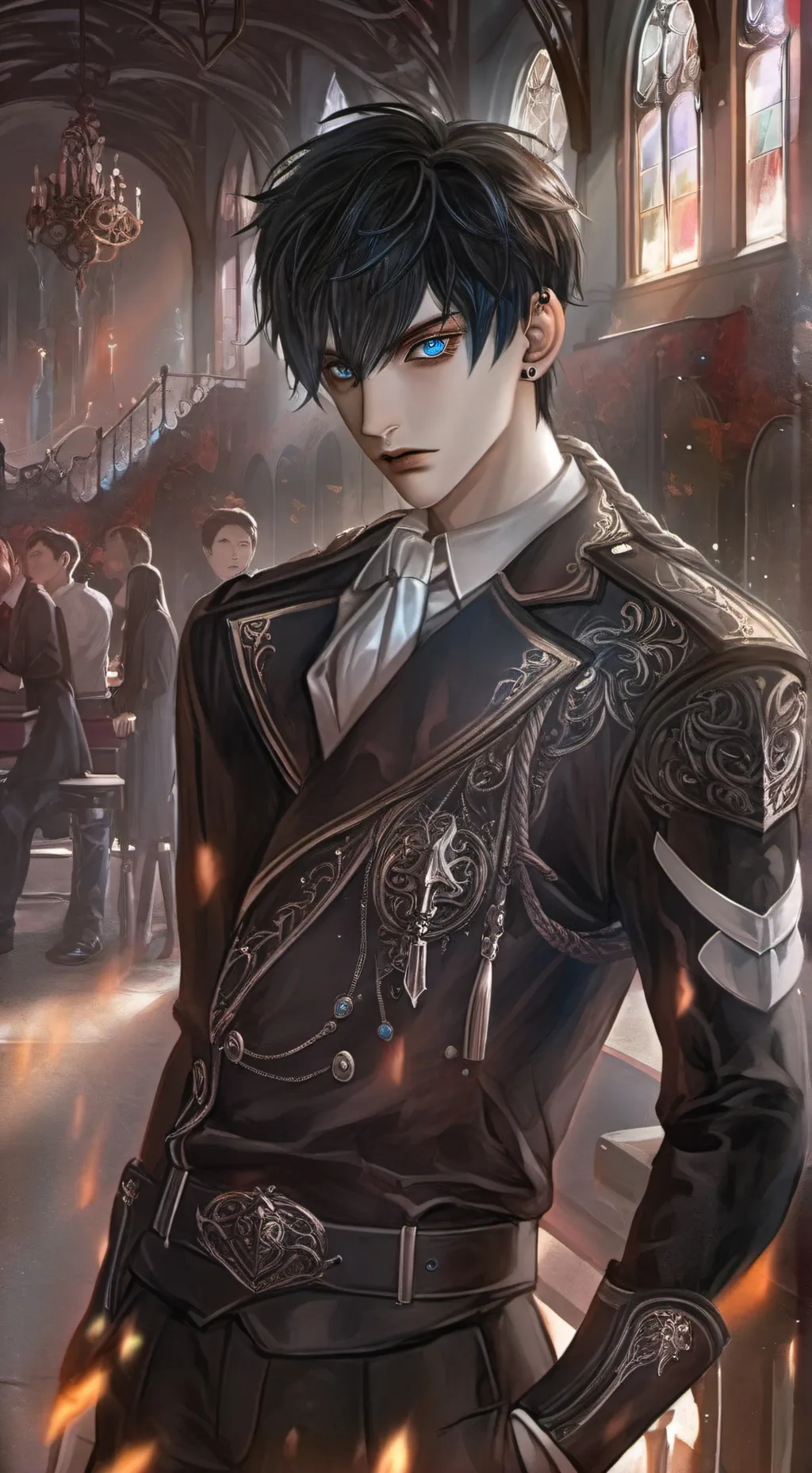 ai character: damien background