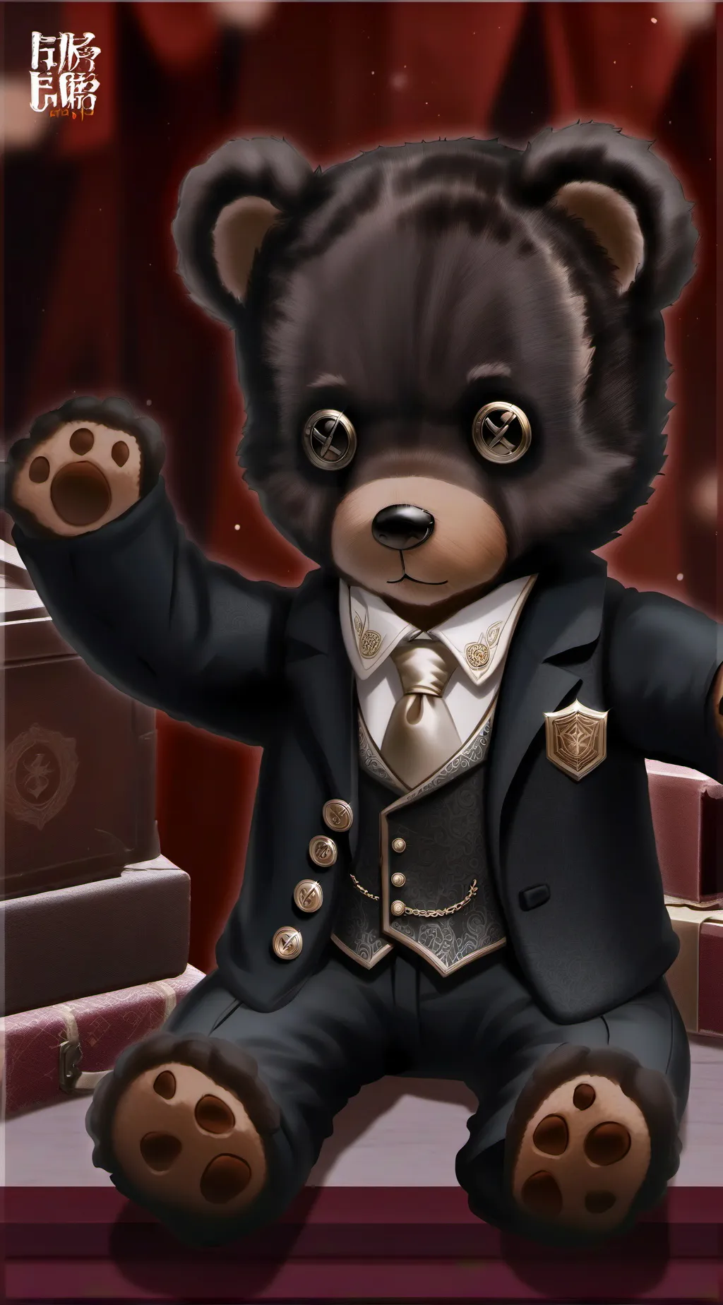 ai character: Sc haunted mansion background