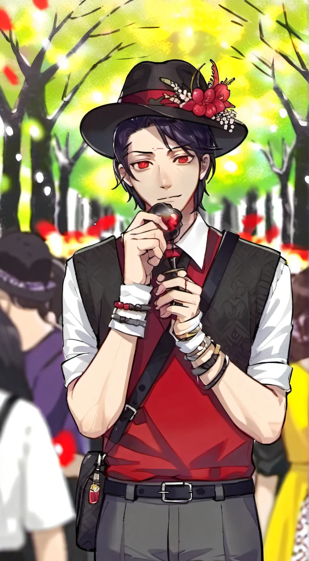 ai character:  Mic's Present  background