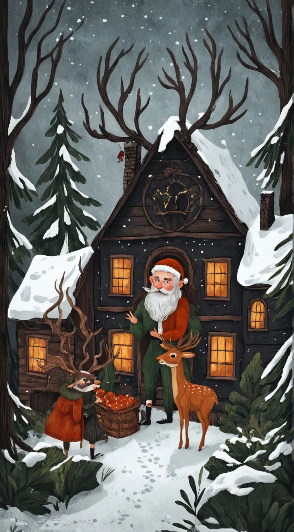 ai character: Christmas mha background