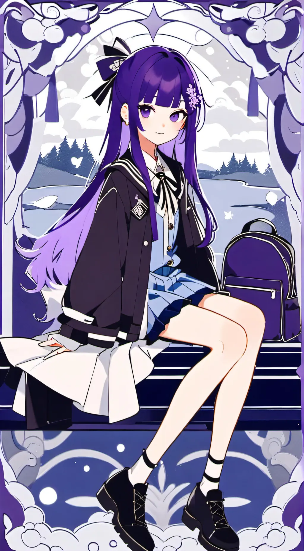 ai character: ✨️kina✨️ background