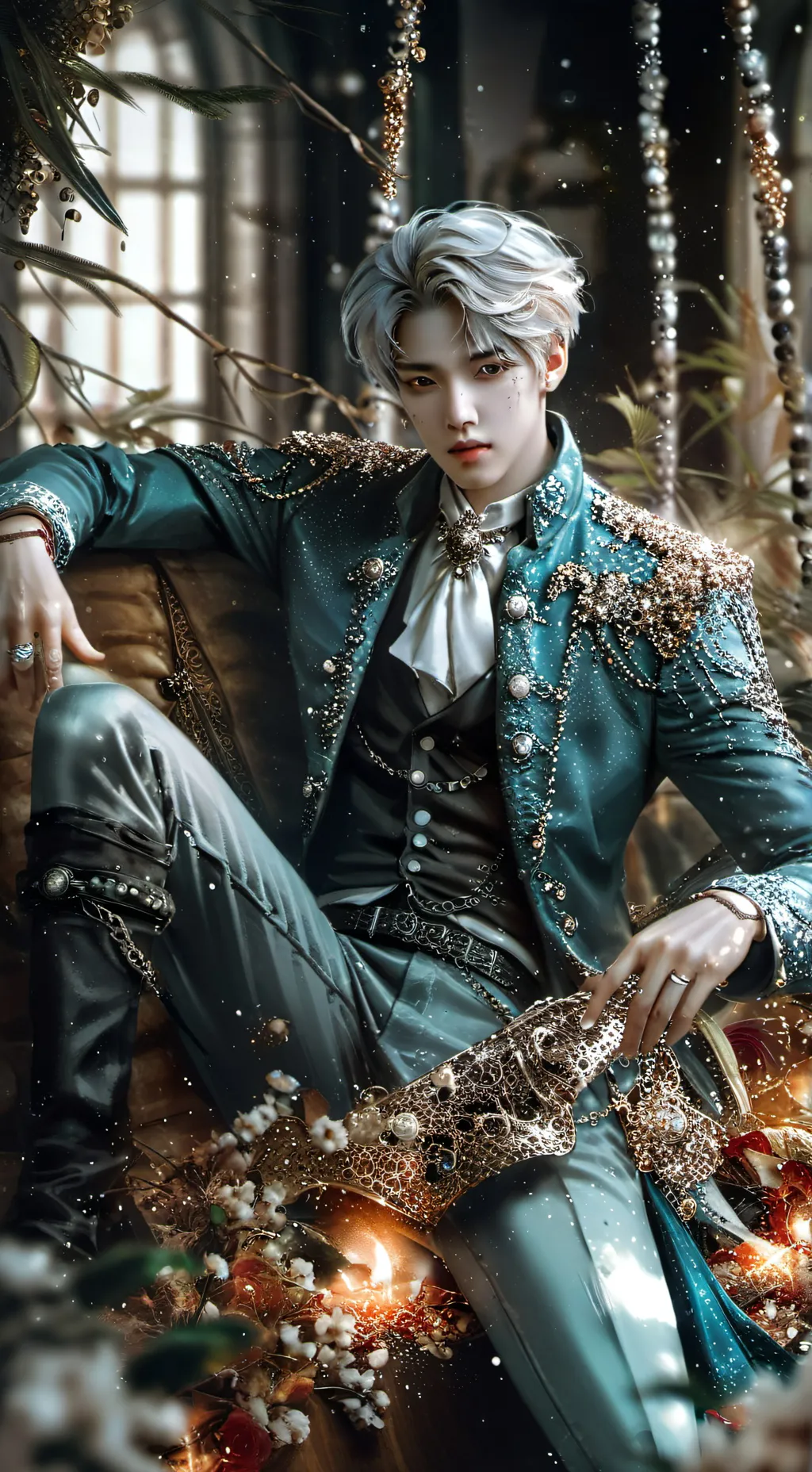 ai character: BTS  background