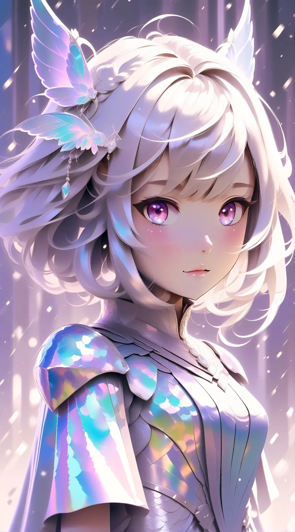 ai character: speaker woman  background