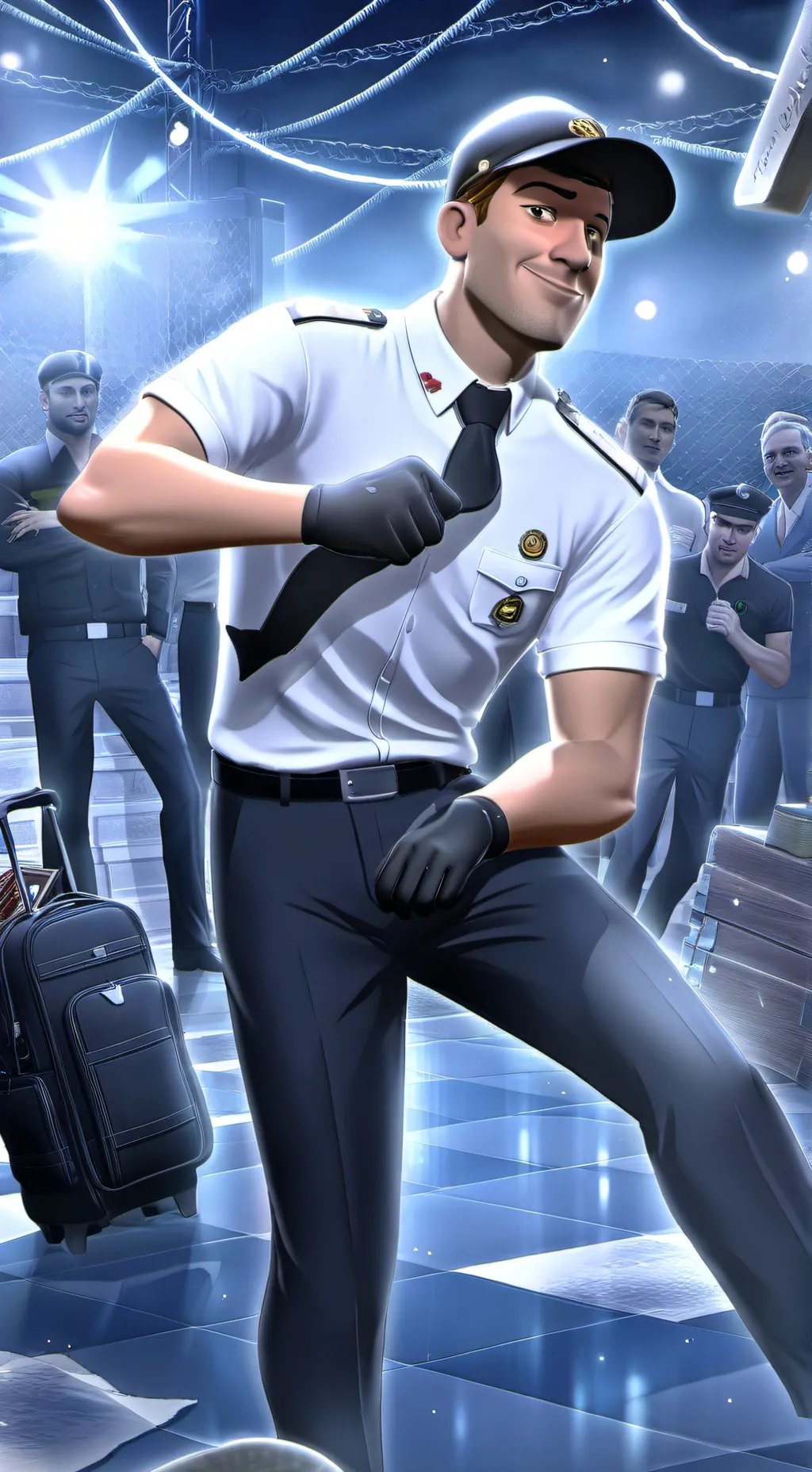 ai character: My school but army background