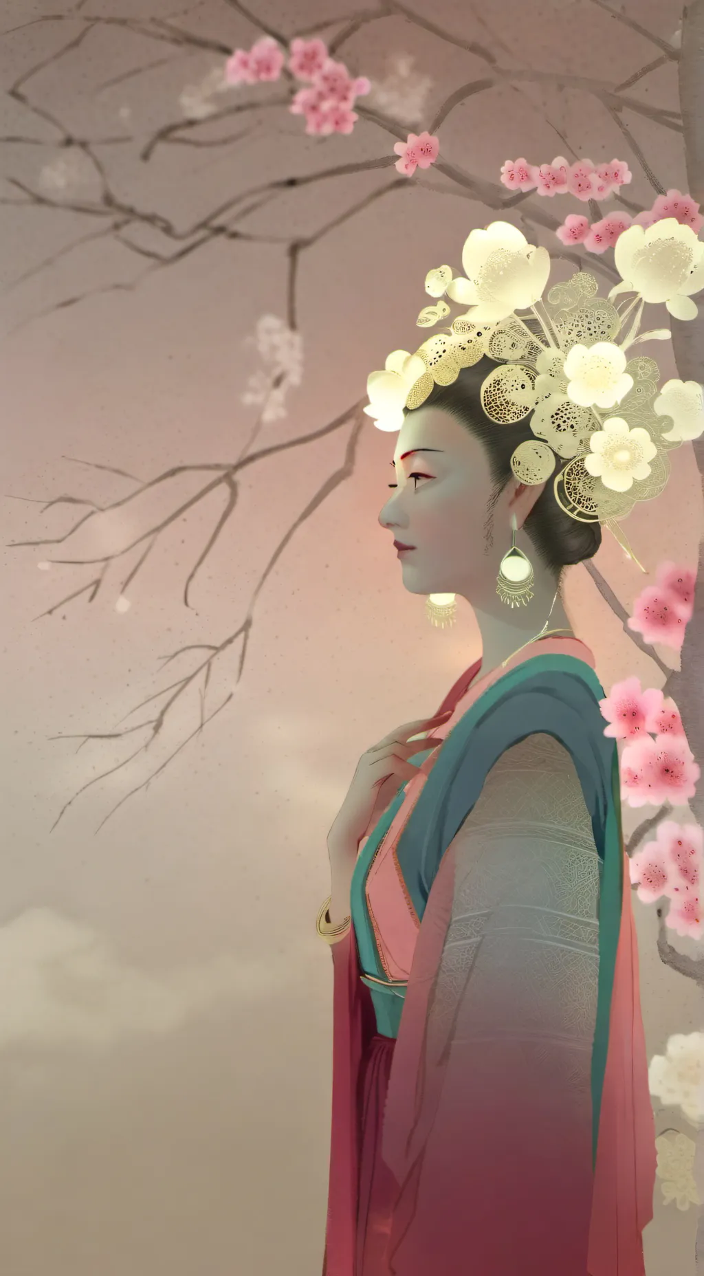 ai character: Giant girl background