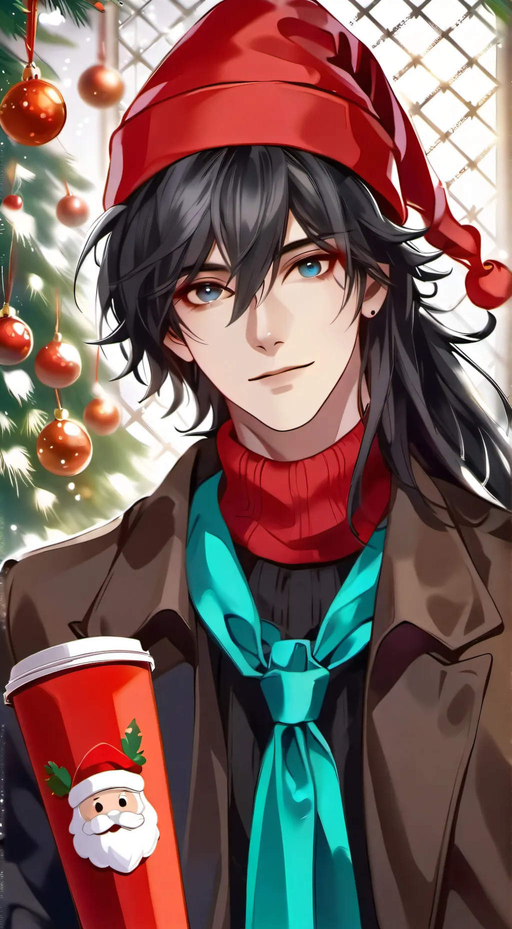 ai character: Giyuu(X-mas) background