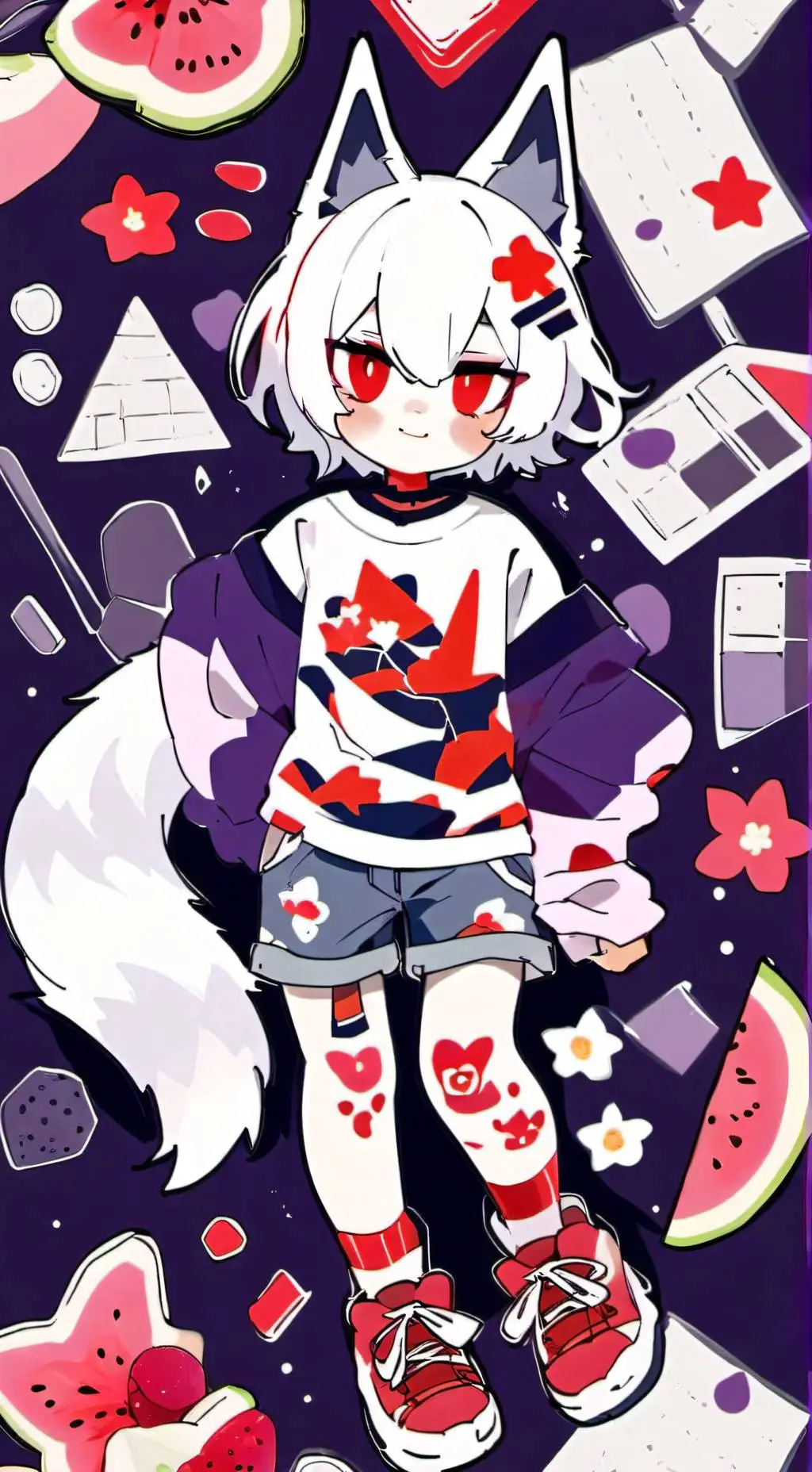 ai character: hazhy/foxxy background