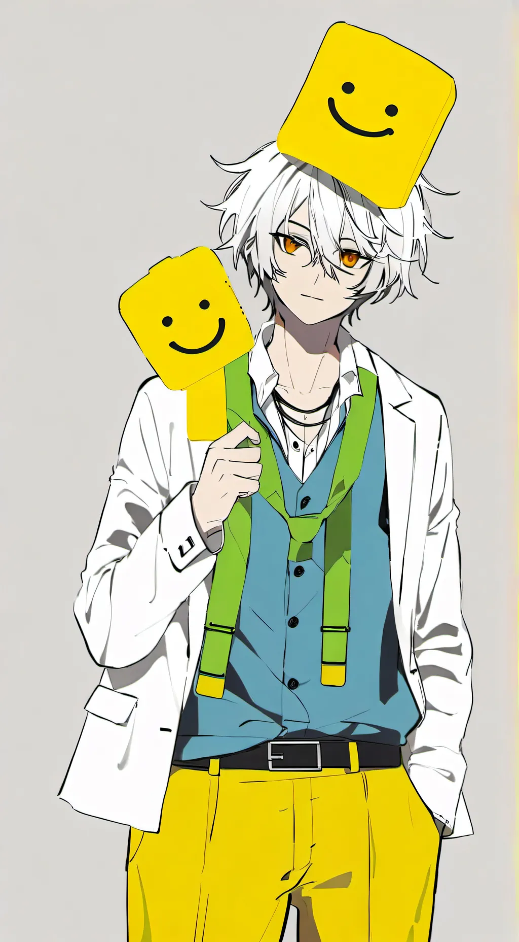 ai character: noob version anime background