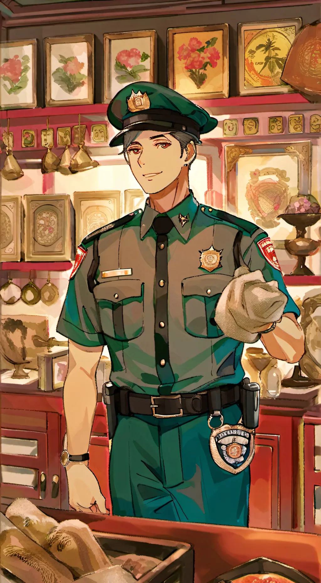 ai character: police officer background