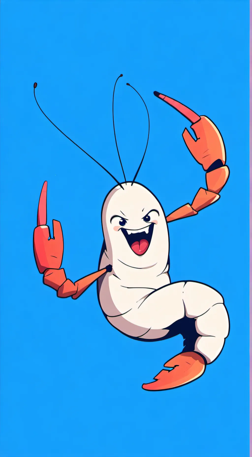 ai character: Shrimpo background