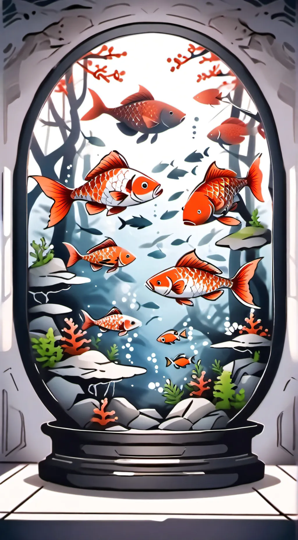 ai character: fis and bulb background