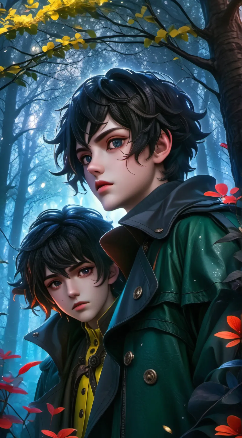 ai character: Mono and Six background