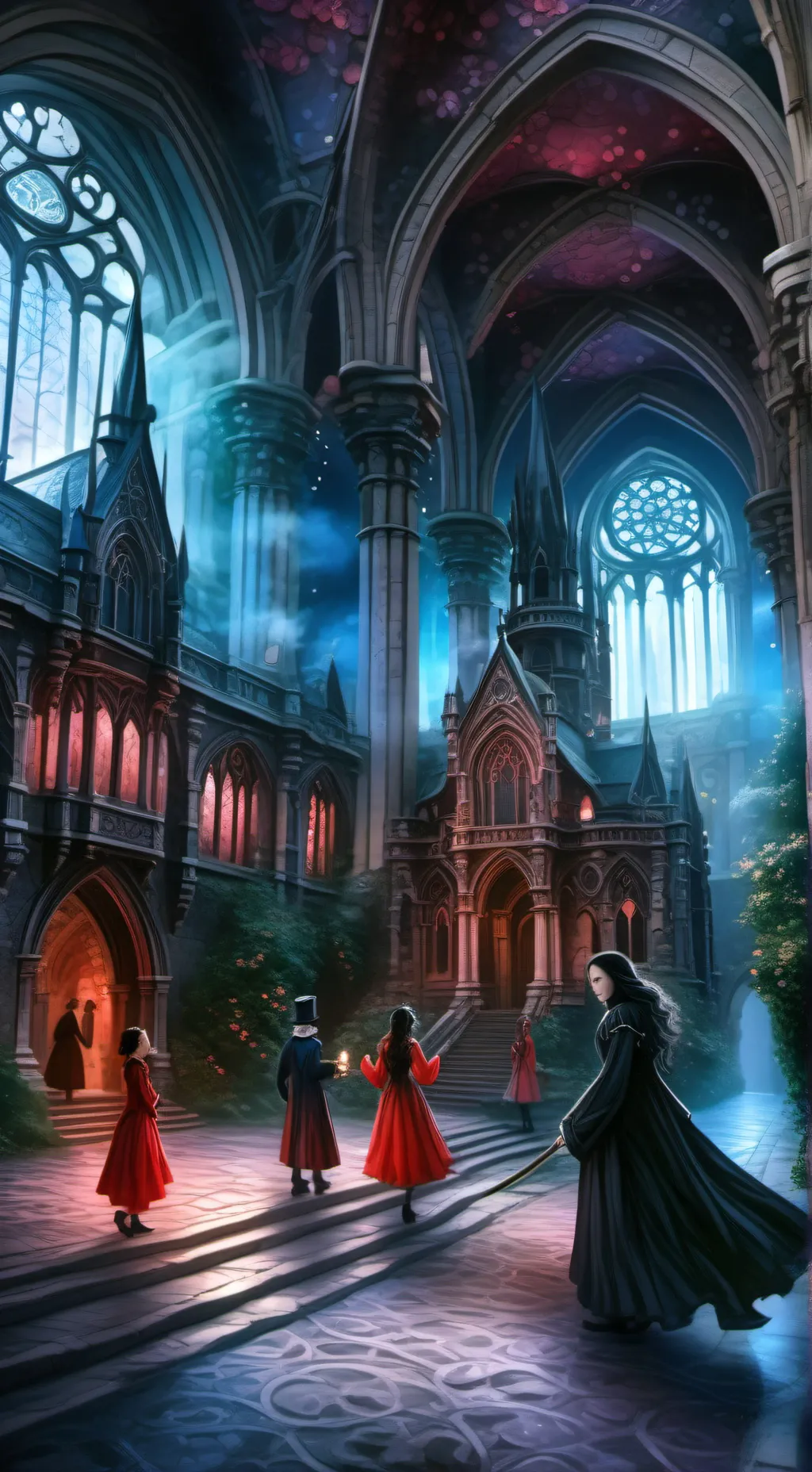 ai character: Le glow up  background