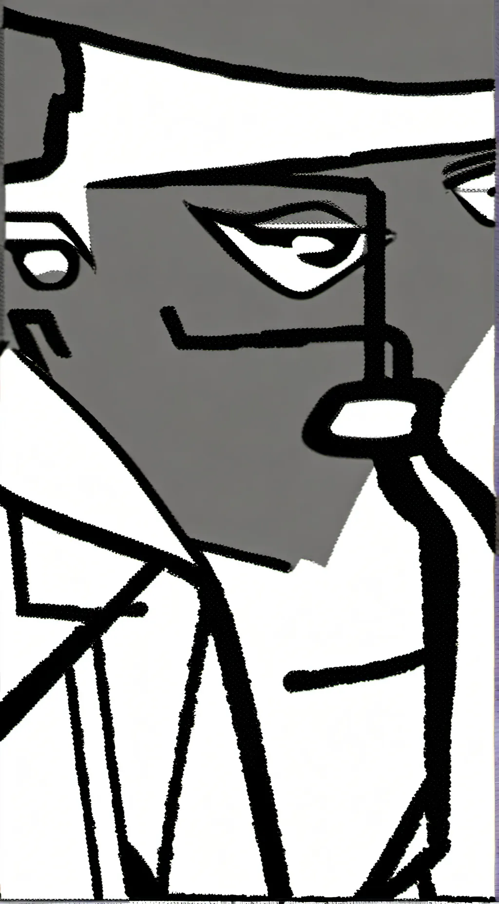 ai character: brud x gray background