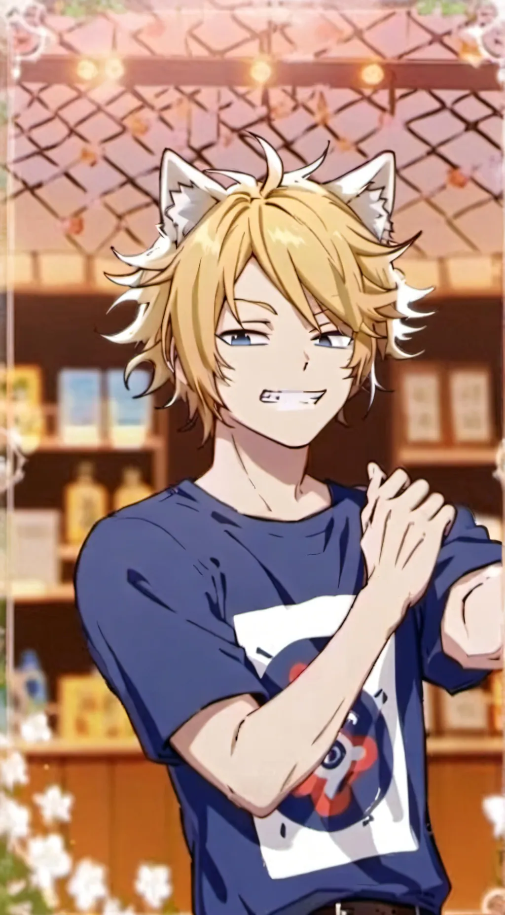 ai character: Cat Denki background