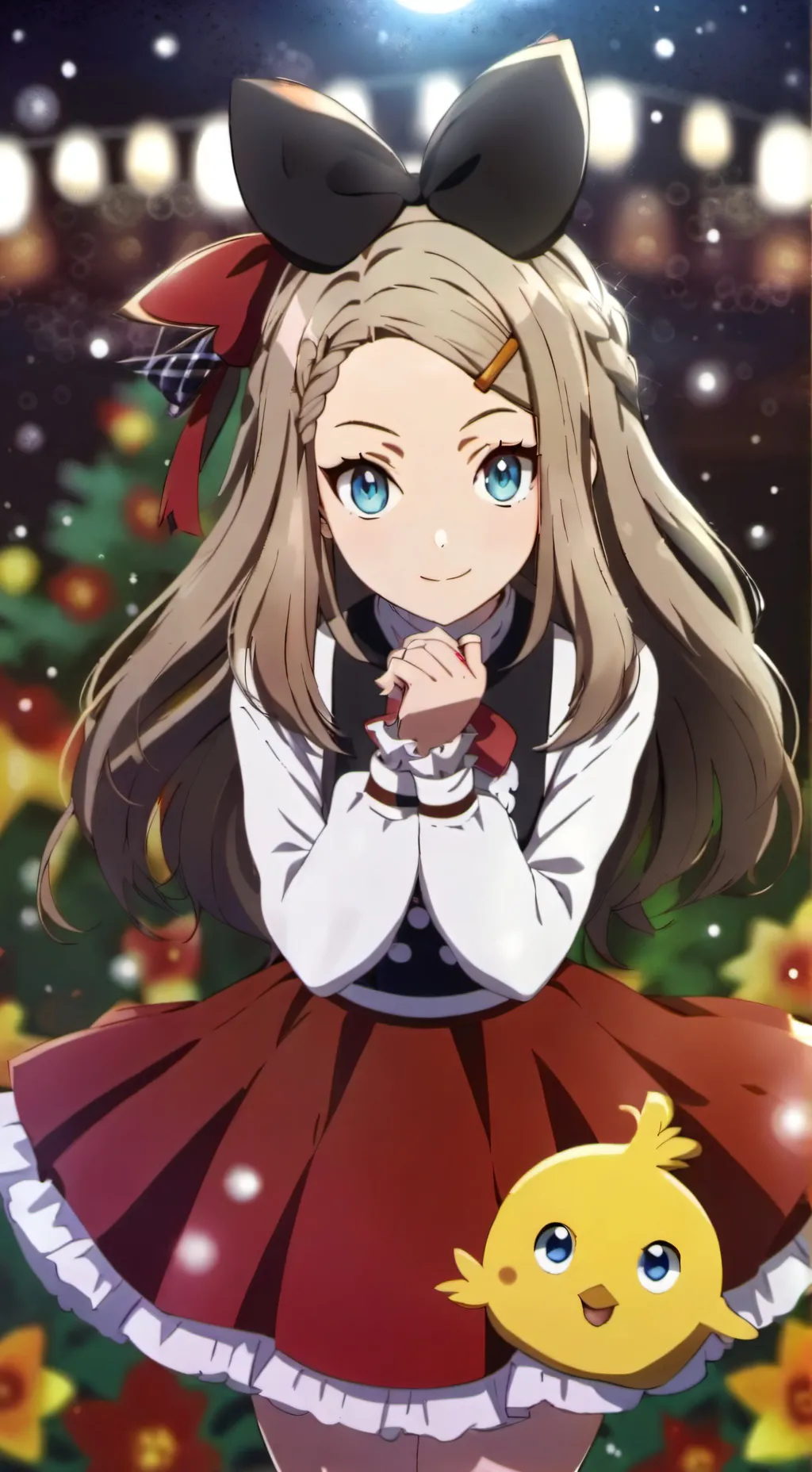 ai character: cute girl cynthia! background