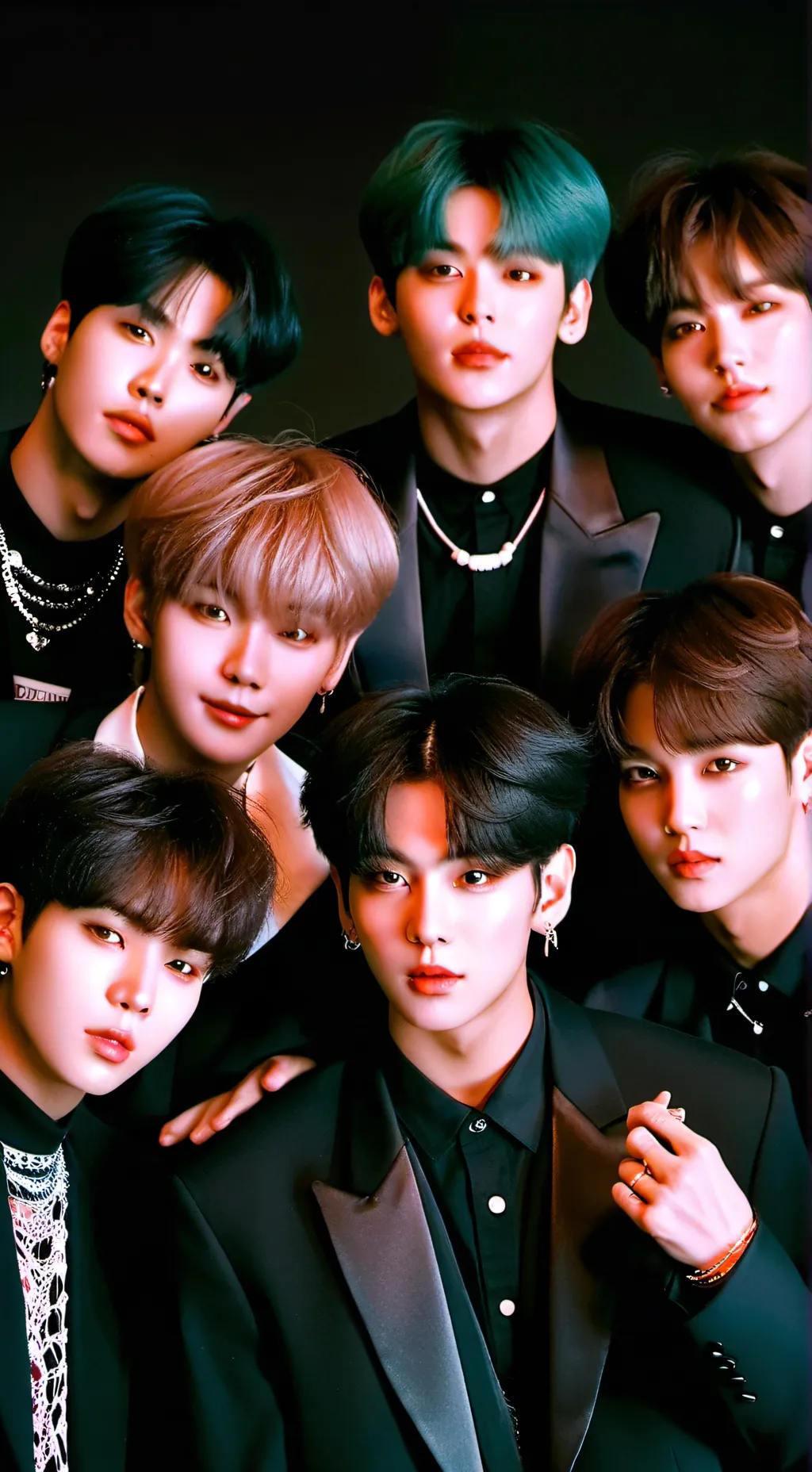 ai character: BTS école  background