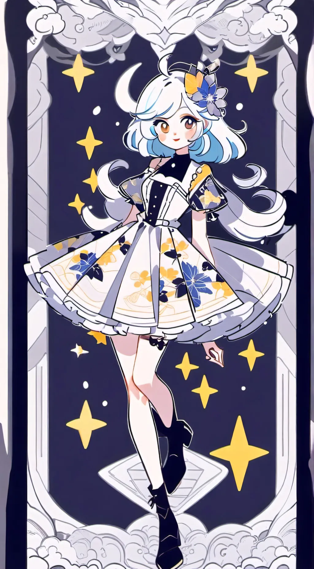 ai character: Lunar ~MY DW OC!!~ background